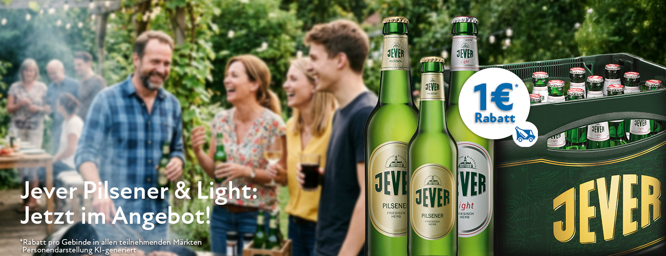 Jever Rabattaktion 1 Euro - KW 34 und 35 in 2026